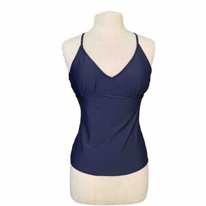Athleta Women's Navy Swim Tankini Top